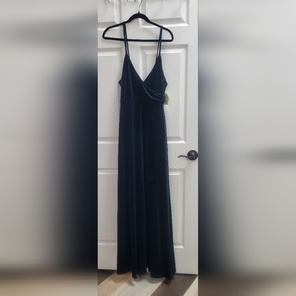 Windsor Elegant Hunter Velvet Dress Nwt Size L